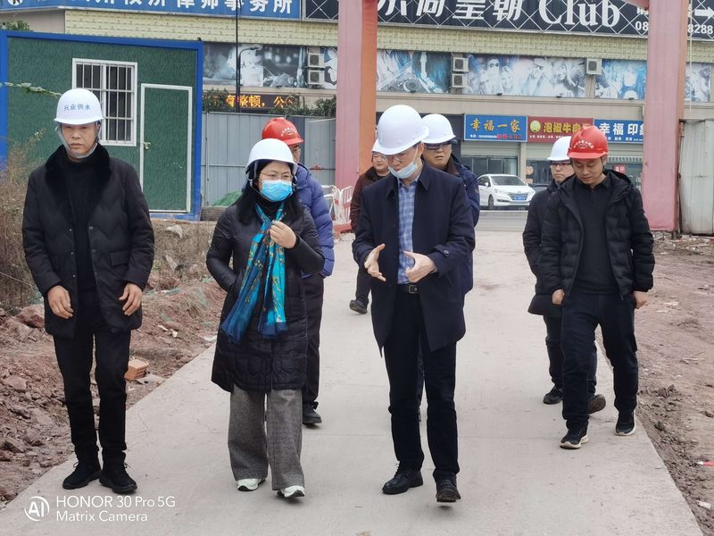 省水發(fā)集團副總經理隆文非一行到井研縣城供水管網改擴建工程（一期）項目調研